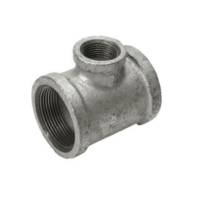 Tee reducida hierro galvanizado roscado